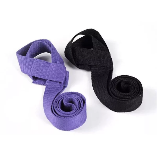 Adjustable Cotton Yoga Mat Shoulder Strap & Exercise Stretch Belt - Image 6