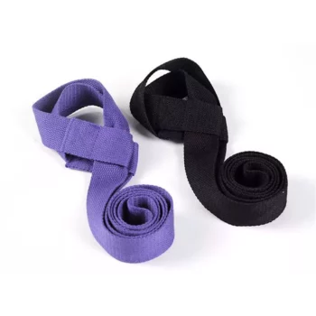 Adjustable Cotton Yoga Mat Shoulder Strap & Exercise Stretch Belt