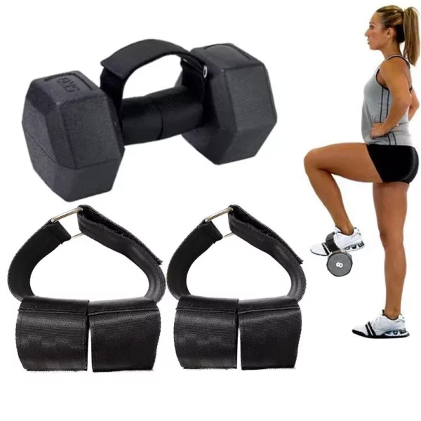 Compact Ankle Strap Dumbbell Weight Bands for Leg and Tibialis Training