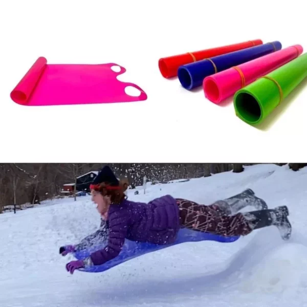 Ultra-Lightweight Snow Slider Mat – Flexible Flying Carpet Sled for All Ages