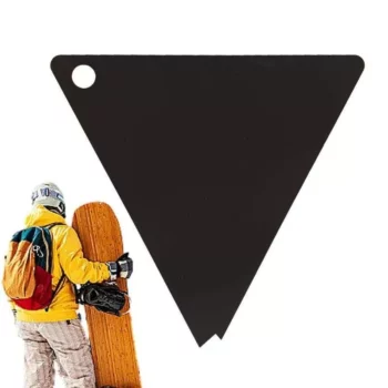 Acrylic Snowboard Wax Scraper – Triangle Tuning & Waxing Tool for Ski and Snowboard