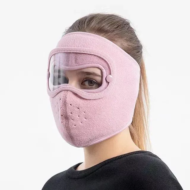 Windproof Winter Cycling Face Mask with Eye Protection and Breathable Fabric
