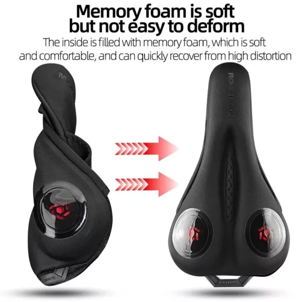Enhanced Comfort MTB Cycling Saddle Cover with Liquid Silicone & Memory Foam