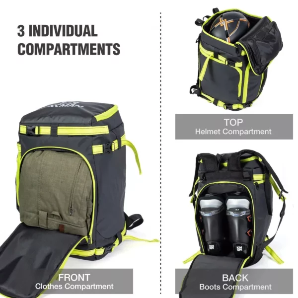 Ultimate 50L Waterproof Ski Backpack for Gear & Clothes Storage - Image 6