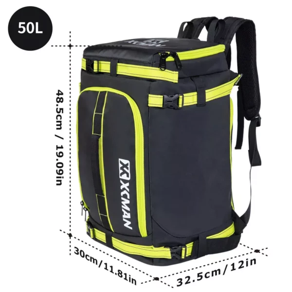 Ultimate 50L Waterproof Ski Backpack for Gear & Clothes Storage - Image 3