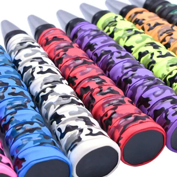 Multi-Purpose Camouflage Anti-Slip Racket Grip Tape for Tennis, Badminton, and Squash - Image 3