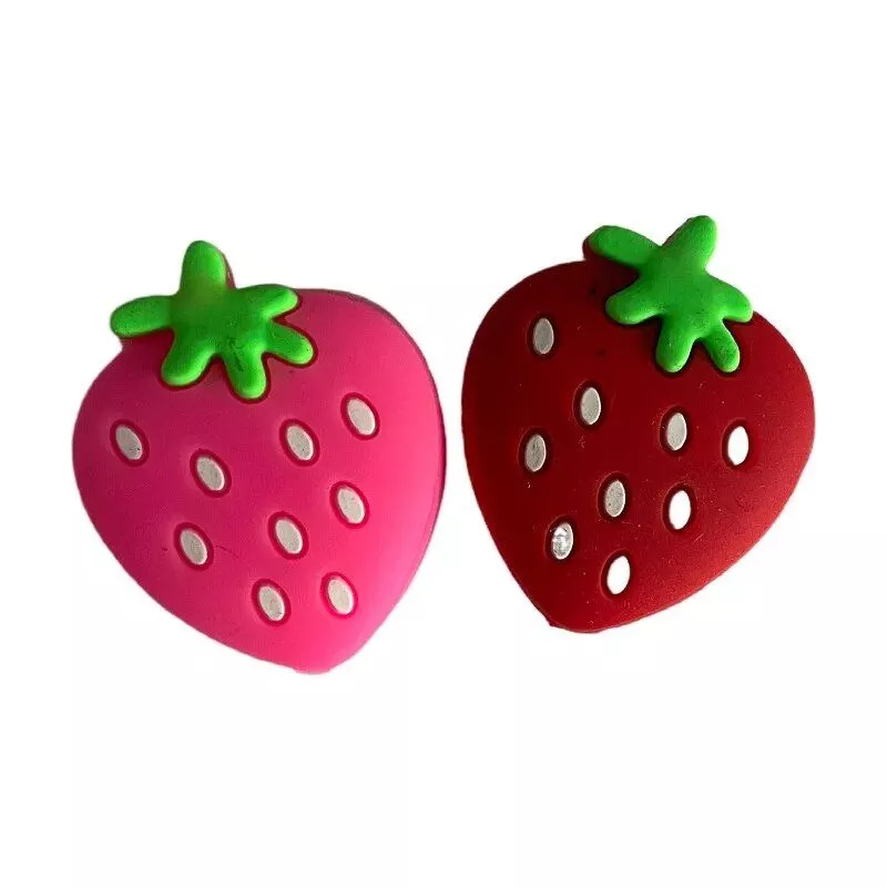 Strawberry-Shaped Tennis Racket Vibration Dampeners – 5Pcs Soft Silicon Shock Absorbers