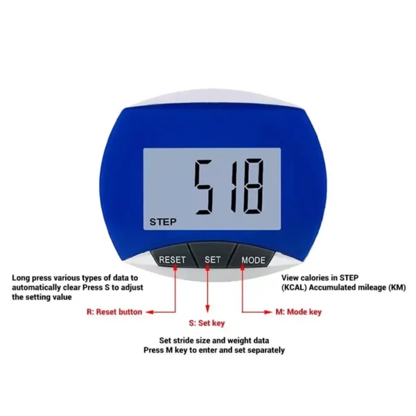 Mini LCD Digital Pedometer with Belt Clip