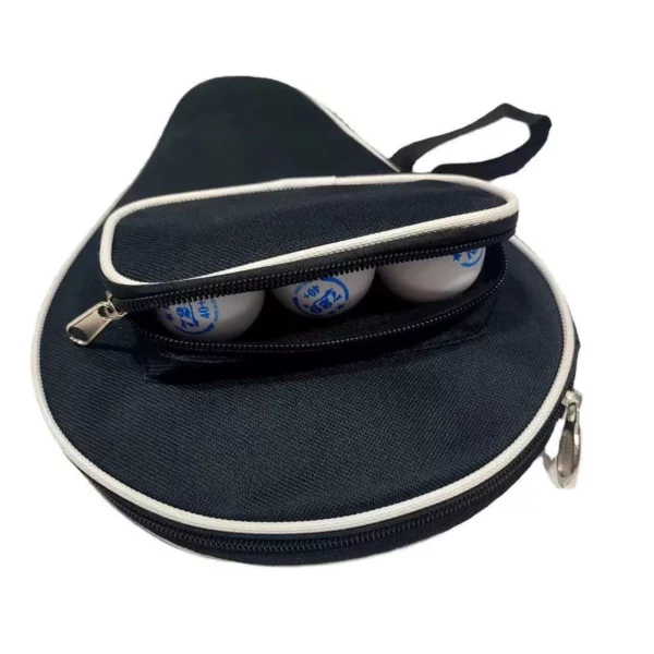 Compact Table Tennis Racket and Ball Carry Bag