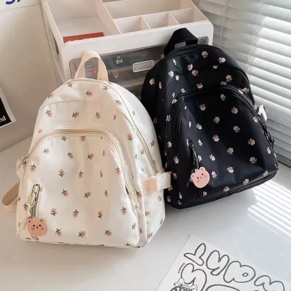 Chic Japanese Floral Mini Backpack - Image 2