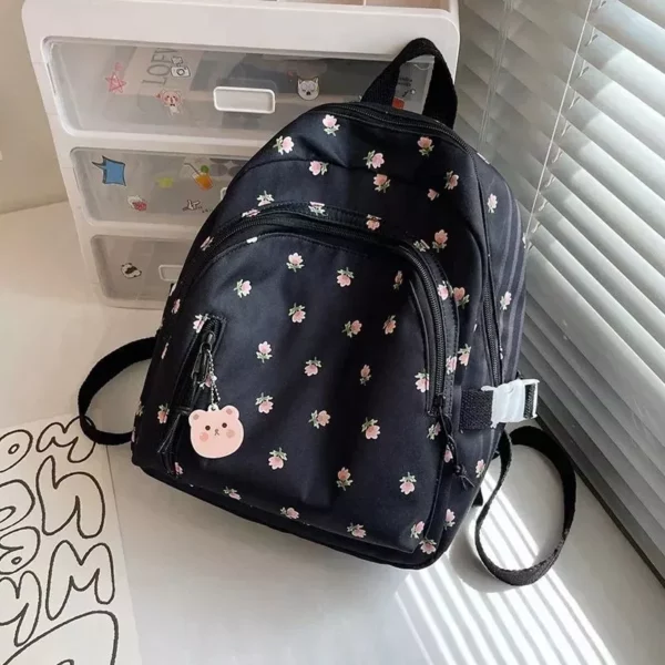 Chic Japanese Floral Mini Backpack