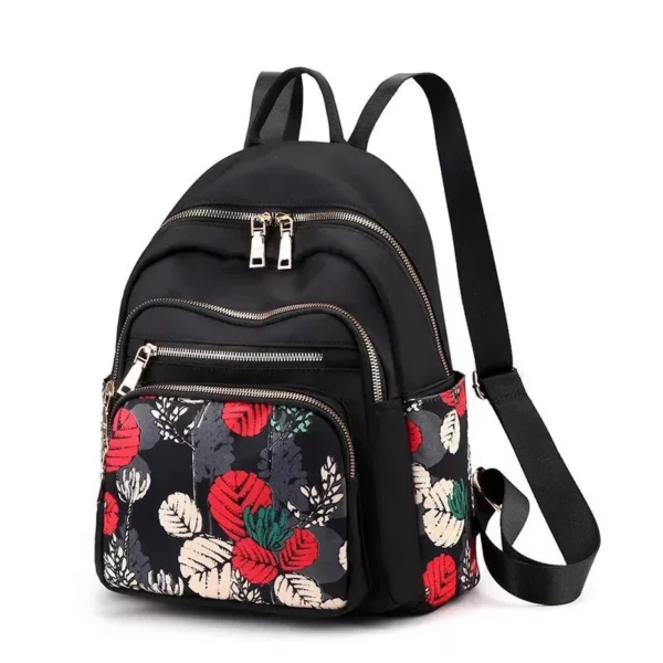 2023 Trendy Floral Print Nylon Backpack for Women