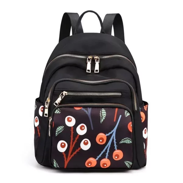 2023 Trendy Floral Print Nylon Backpack for Women - Image 2