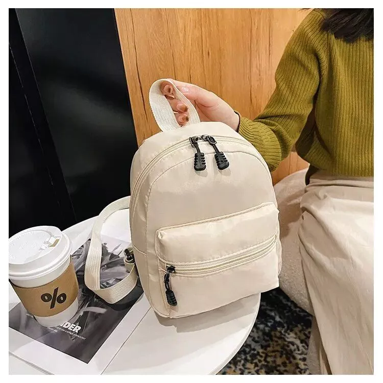Fashionable Mini Nylon Backpack for Women – Casual Rucksack