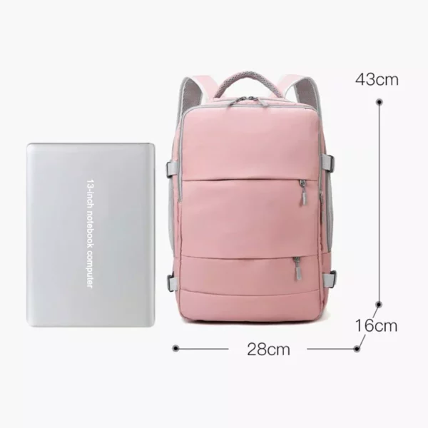 Waterproof Women’s Travel & Fitness Backpack with USB Charging and Anti-Theft Features