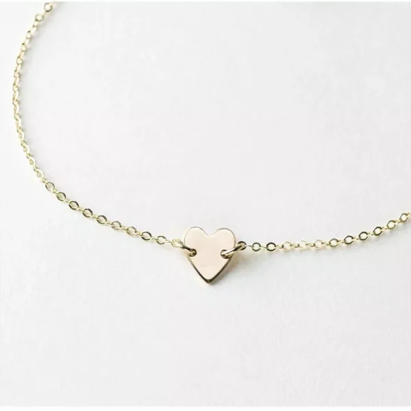 Heart Charm Stainless Steel Bracelet for Women