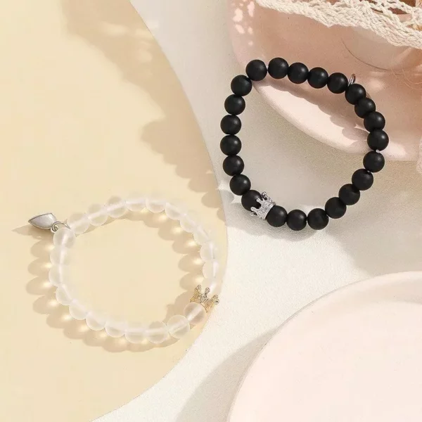 Magnetic Heart Couple Bracelets Set