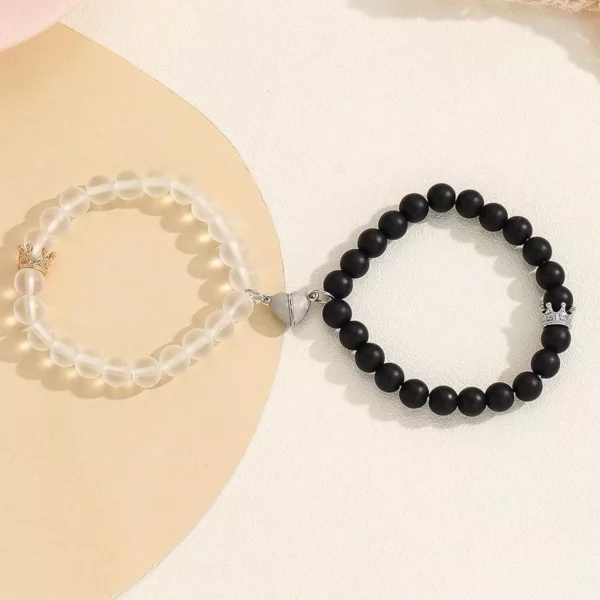 Magnetic Heart Couple Bracelets Set