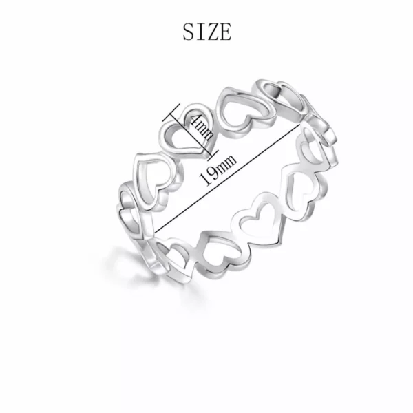 Luxury 925 Sterling Silver Heart Ring for Women