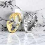 I Love You Forever Heart Claddagh Rings - Adjustable Couples Ring