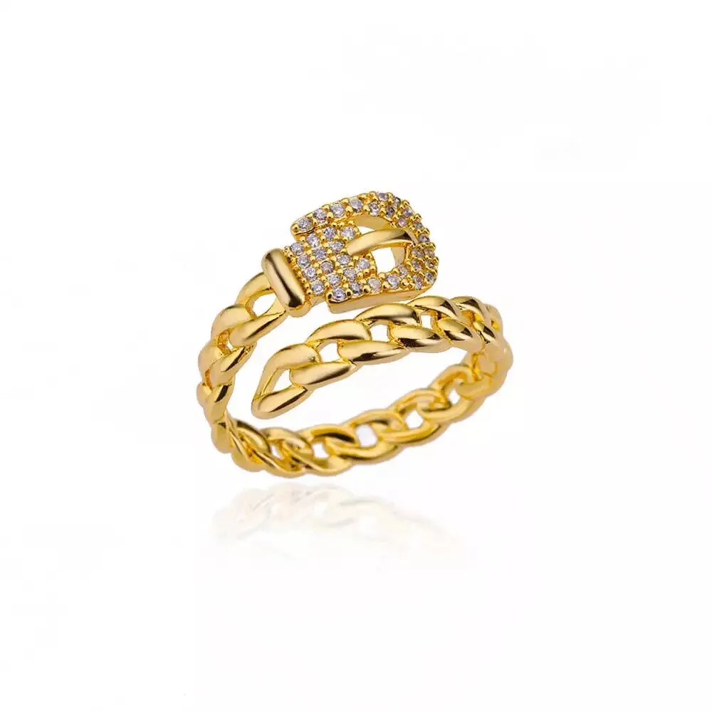 Gold Plated Stainless Steel Aesthetic Ring