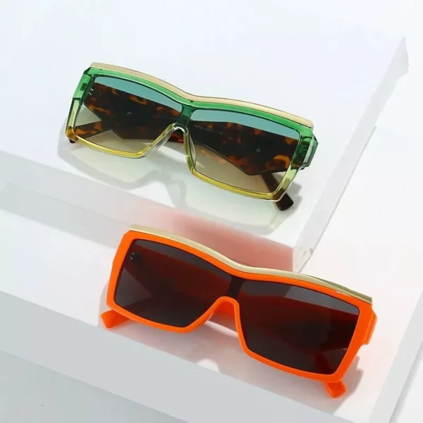 Luxury Square Steampunk Sunglasses - Image 3