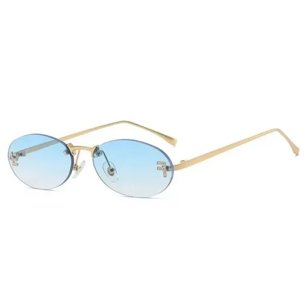 2023 Rimless Cat Eye Sunglasses for Women