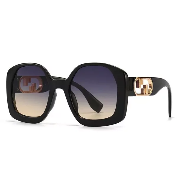 Trendy Square Oversized Sunglasses – Unisex Vintage Punk Style UV400 Shades