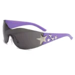 Chic Y2K Sports Star Rimless Sunglasses