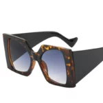 Oversized Square Sunglasses - Women's Luxury Gradient Shades