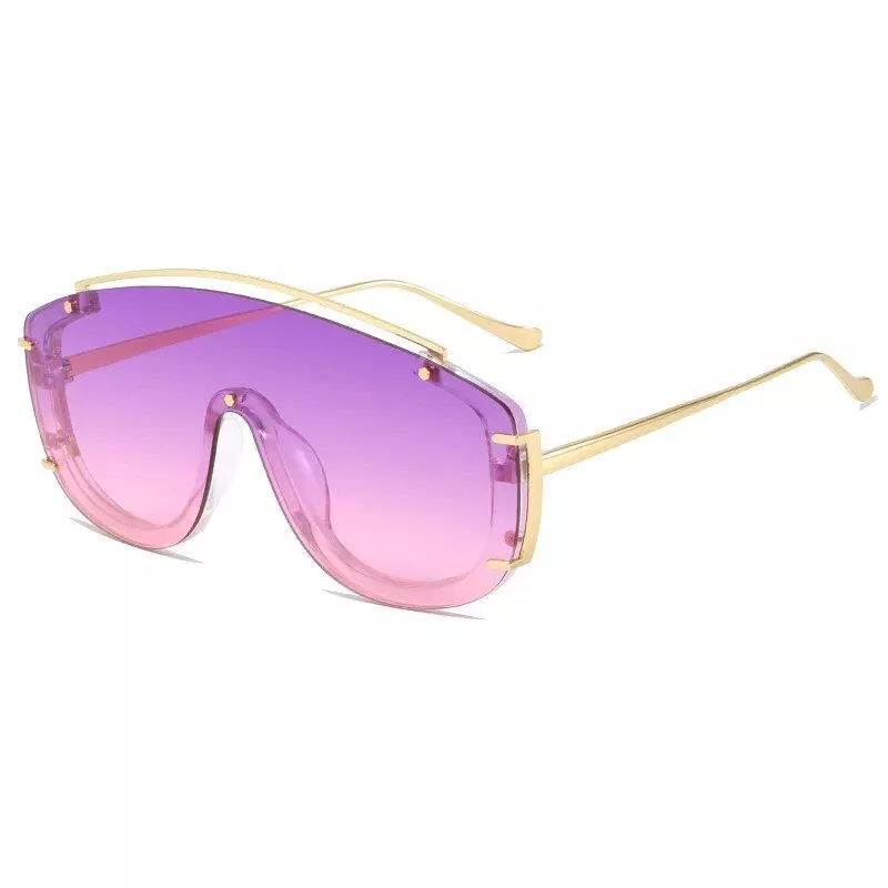 Chic Square Oversized Sunglasses – UV400 Vintage Wrap Eyewear for Women