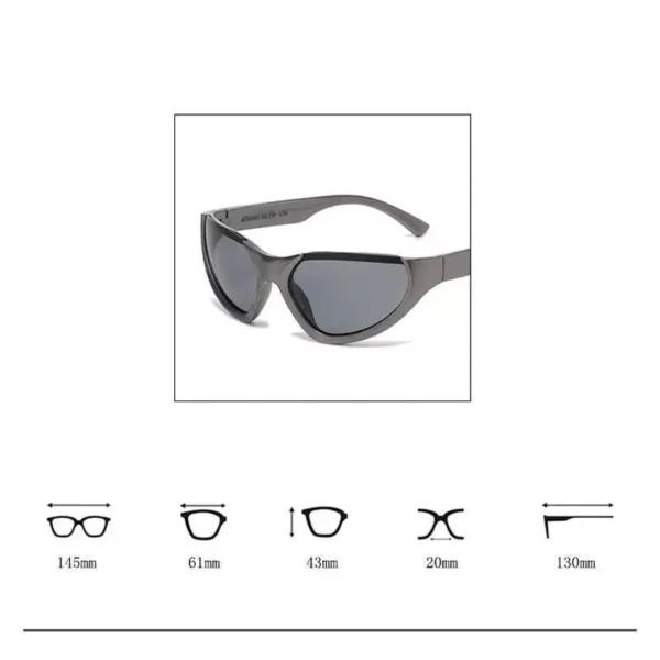 Y2K Punk Square Sunglasses for Women