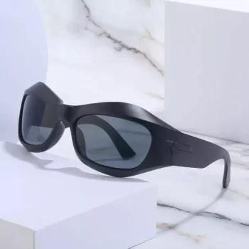 Retro-Futuristic Cyberpunk Sports Sunglasses