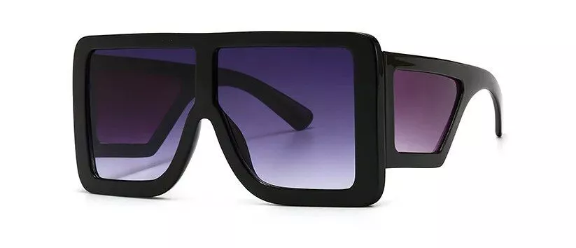 Chic Square Retro Sunglasses for Women – Oversized & UV400 Protected