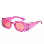 Retro Pink Square Sunglasses