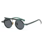 Chic Vintage Round Sunglasses for Women and Men - Small Frame, Gradient Lenses, UV Protection