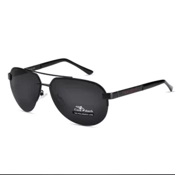 Polarized Rimless Driving Sunglasses for Men – UV400 Photochromic Eyewear