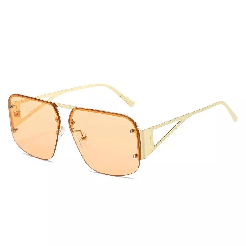 Trendy Oversized Pilot Sunglasses for Women – UV400 Gradient Lenses