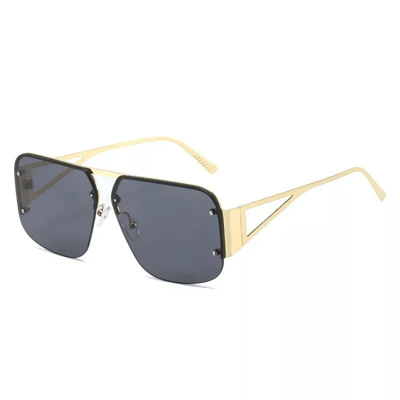 Trendy Oversized Pilot Sunglasses for Women – UV400 Gradient Lenses