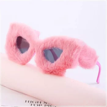 Oversized Square Plush Sunglasses for Women