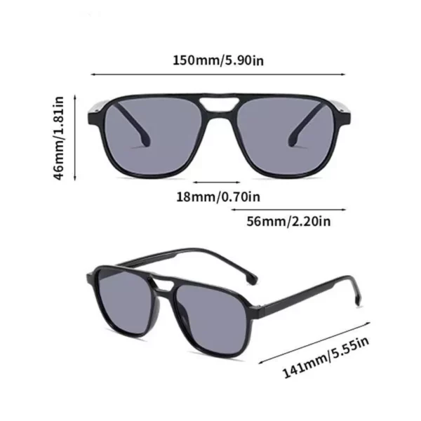 Trendy Vintage Unisex Sunglasses – Fashionable UV400 Protection Shades for All Seasons