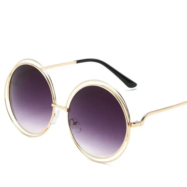 Stylish Vintage Oversized Round Sunglasses – UV400 Protection, Trendy Women’s Eyewear