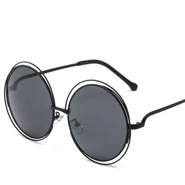 Stylish Vintage Oversized Round Sunglasses – UV400 Protection, Trendy Women’s Eyewear