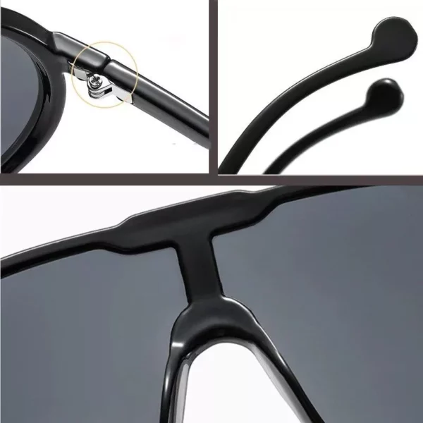 Stylish Y2K Vintage Oversized Sunglasses with UV400 Protection - Image 5