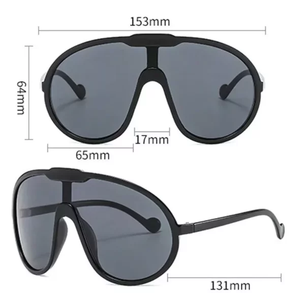 Stylish Y2K Vintage Oversized Sunglasses with UV400 Protection - Image 4