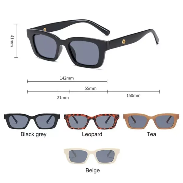 2023 Vintage Rectangle Sunglasses for Women – UV400 Anti-Reflective Lens
