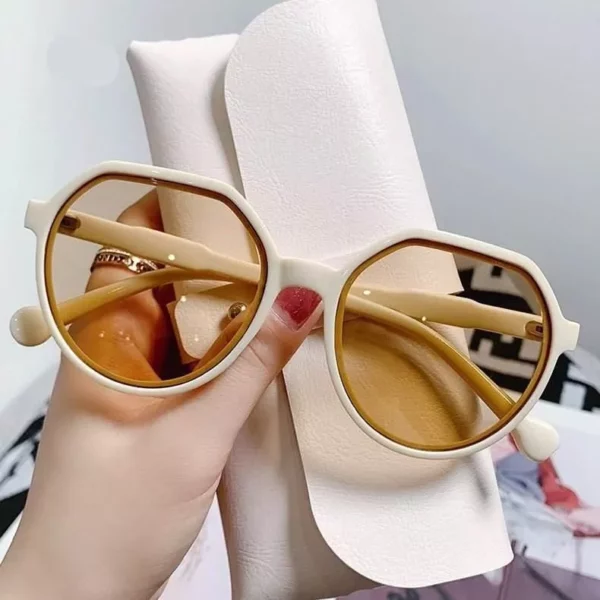 Retro Vintage Oval Gradient Sunglasses