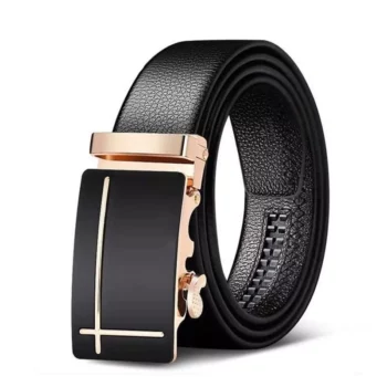 High-Quality Automatic Buckle Leather Belt for Men – Versatile and Stylish