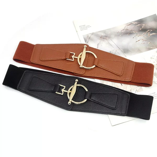 Luxury Elastic Wide Waist Belt for Women