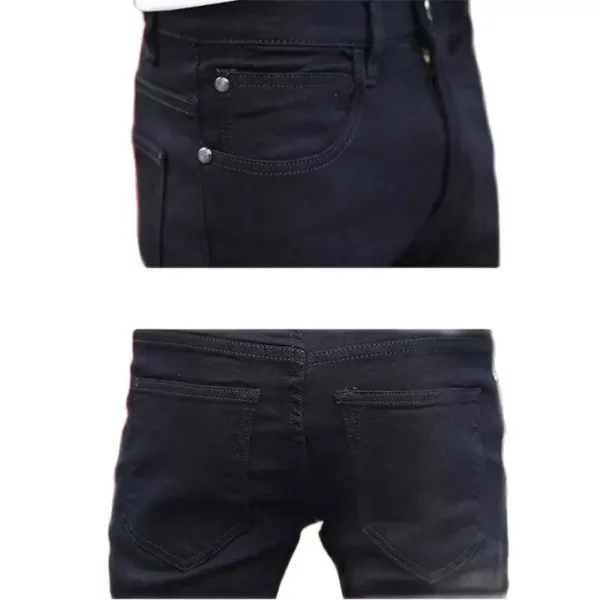 2023 Slim Fit Black Jeans for Men – Comfort Stretch Denim
